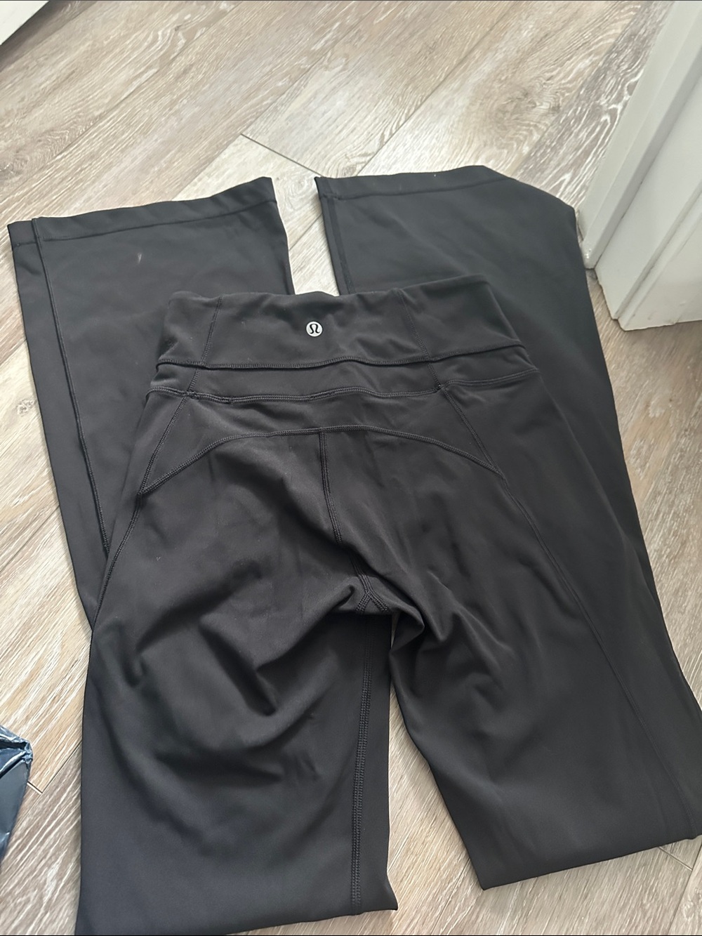 lululemon athletica Black Boot-Cut Yoga Pants